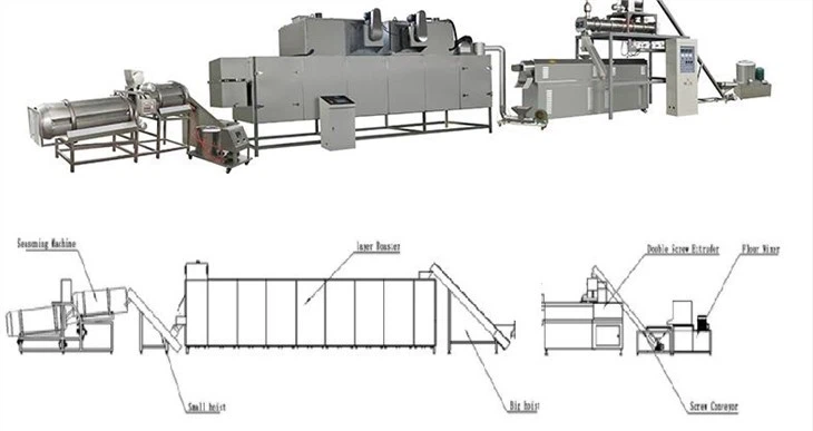 Korean Diet Inflatable Puff Crisp Snacks Maker Equipment